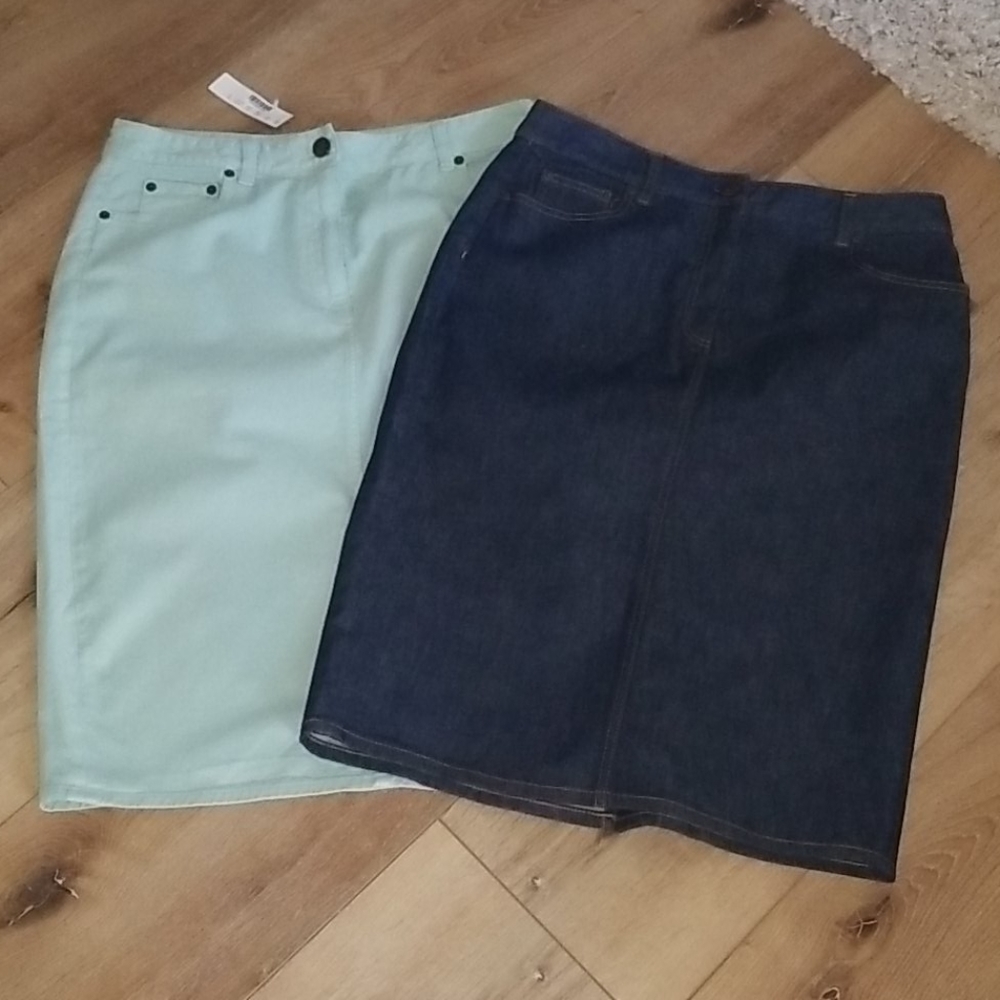 J. CREW Denim Skirts!